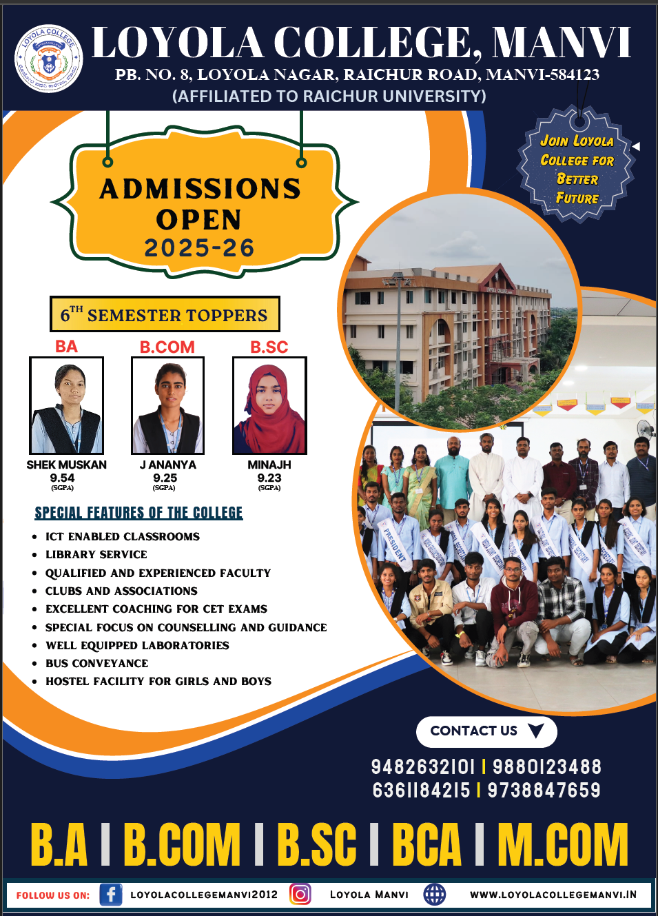 Courses Available